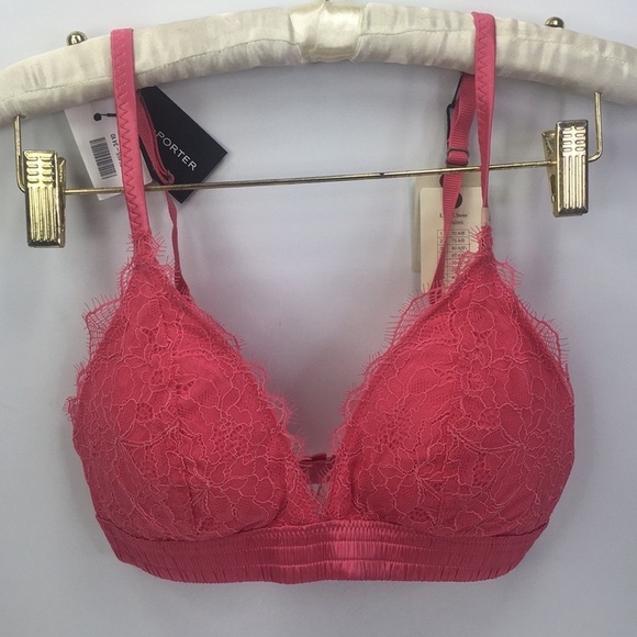 New Love Stories Darling Lace Bralette Rasberry Pink 32 C/D - Picture 1 of 10